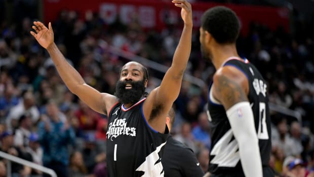 Los Angeles Clippers guard James Harden.